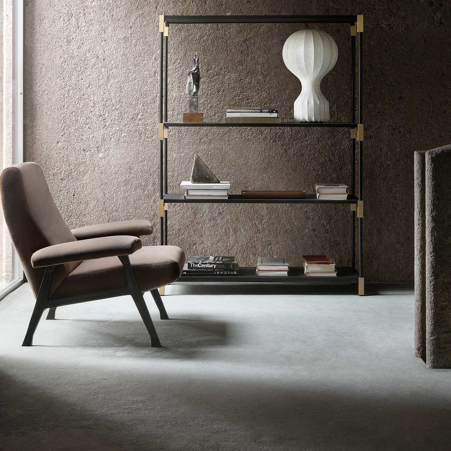 Hall Armchair | Earth Brown Mistral Upholstery