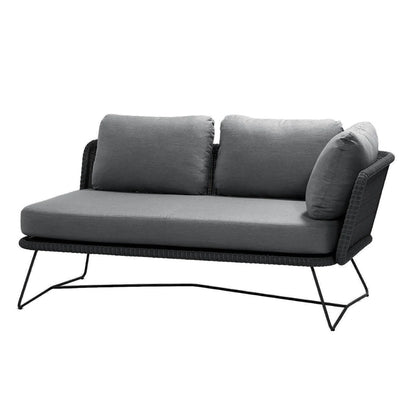 Horizon 2 Seat Sofa Grey | Grey Sunbrella Natte Cushion