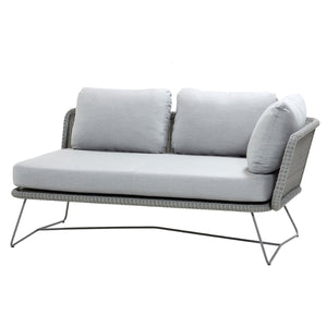 Horizon 2 Seat Sofa Light Grey | Light Grey Sunbrella Natte Cushion