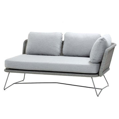 Horizon 2 Seat Sofa Light Grey | Light Grey Sunbrella Natte Cushion