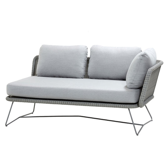Horizon 2 Seat Sofa Light Grey | Light Grey Sunbrella Natte Cushion