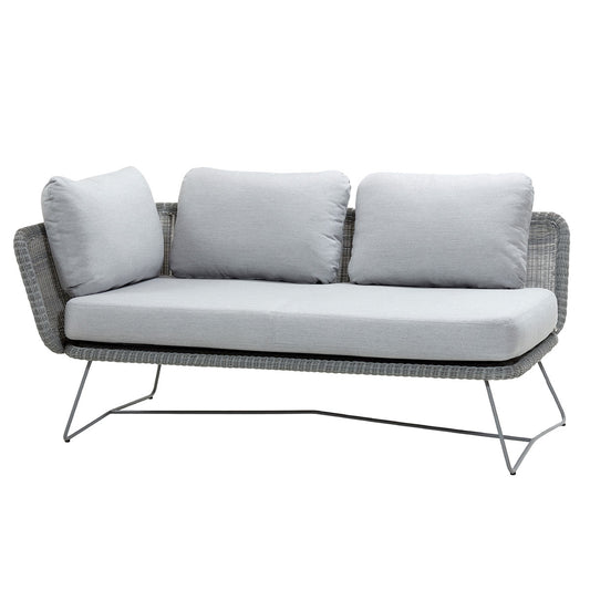Horizon 2 Seat Sofa Light Grey | Light Grey Sunbrella Natte Cushion