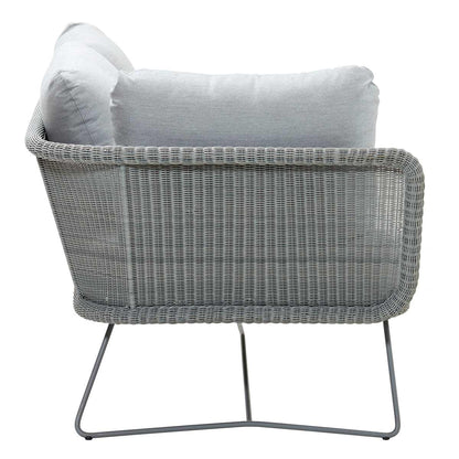 Horizon 2 Seat Sofa Light Grey | Light Grey Sunbrella Natte Cushion