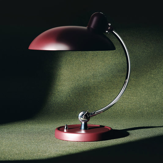 Burgundy Limited Edition Kaiser Idell 6631 Luxus Table Lamp by Fritz Hansen in collaboration with Technics