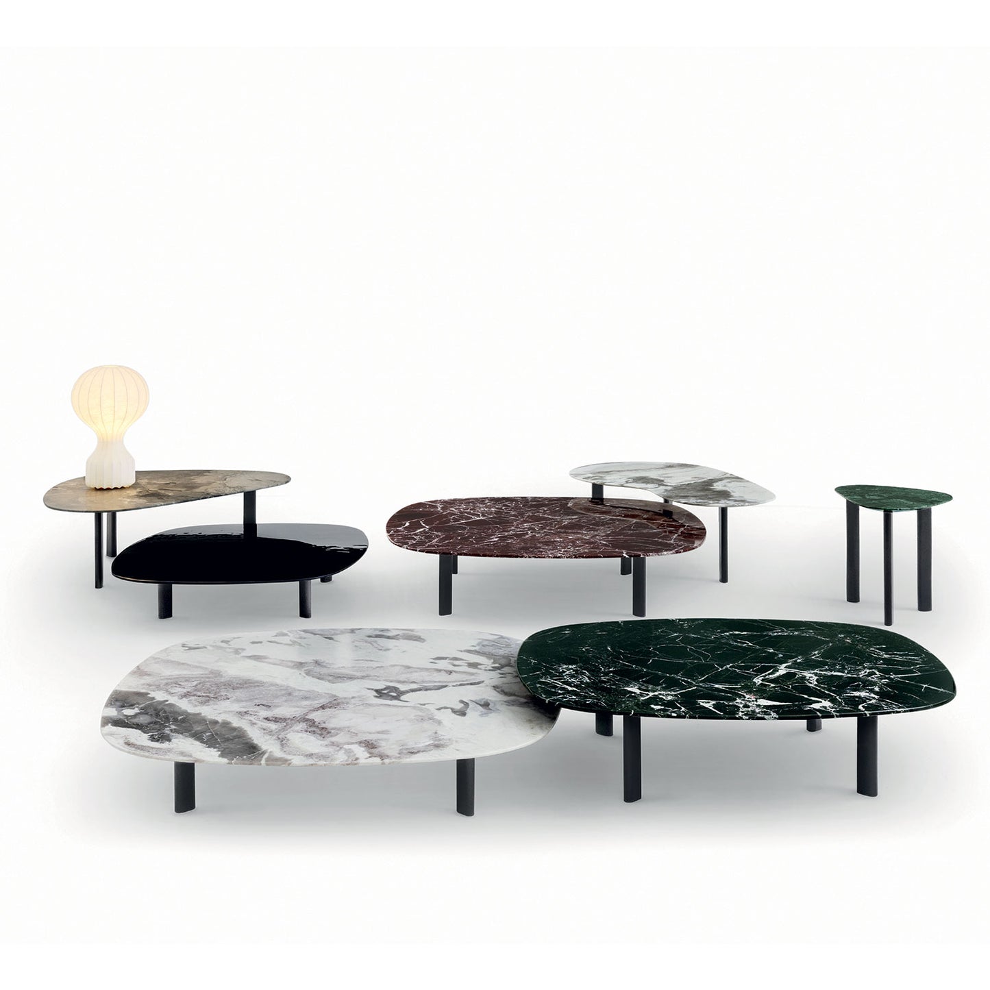 Marea Small Table | Fume Glass Top
