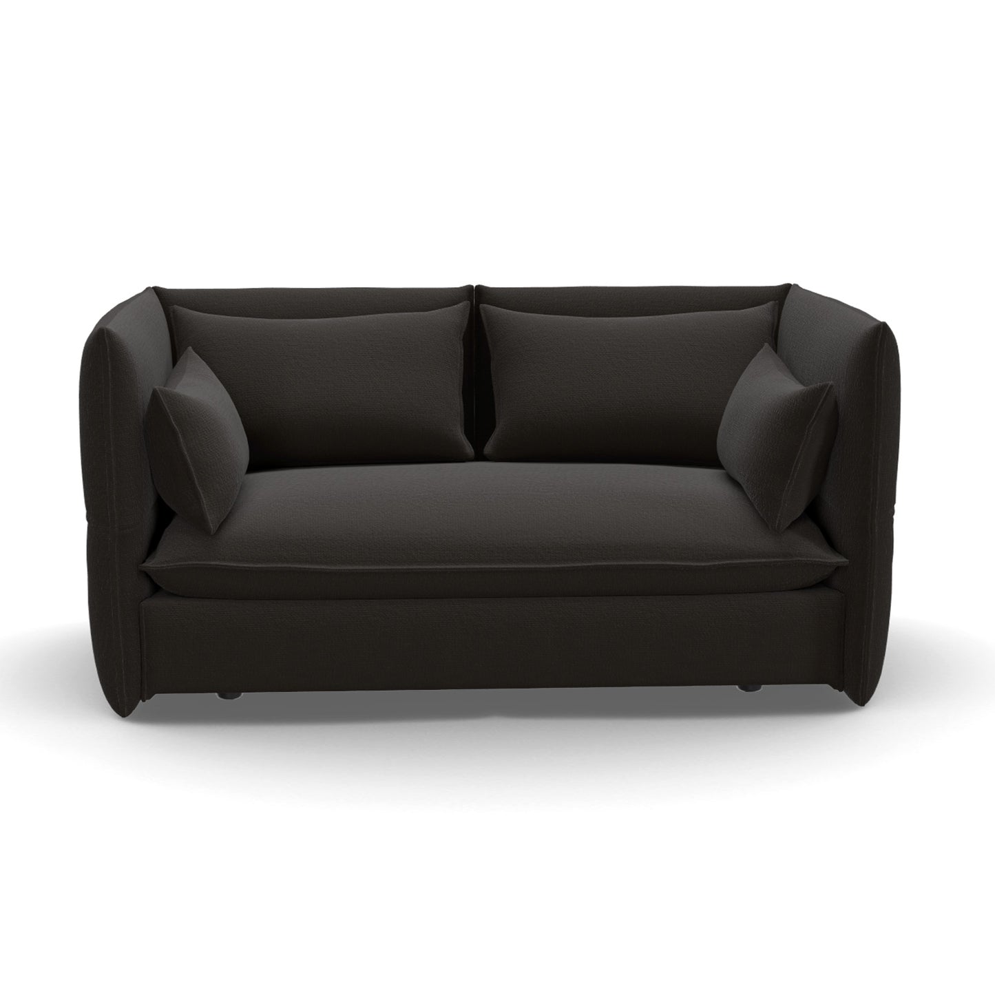 Mariposa 2 Seat Sofa | Credo 05 Chocolate/Black Fabric