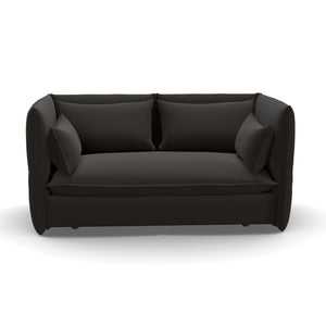 Mariposa 2 Seat Sofa | Credo 05 Chocolate/Black Fabric