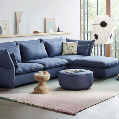 Mariposa Ottoman Large | Savana 01 Pearl Melange