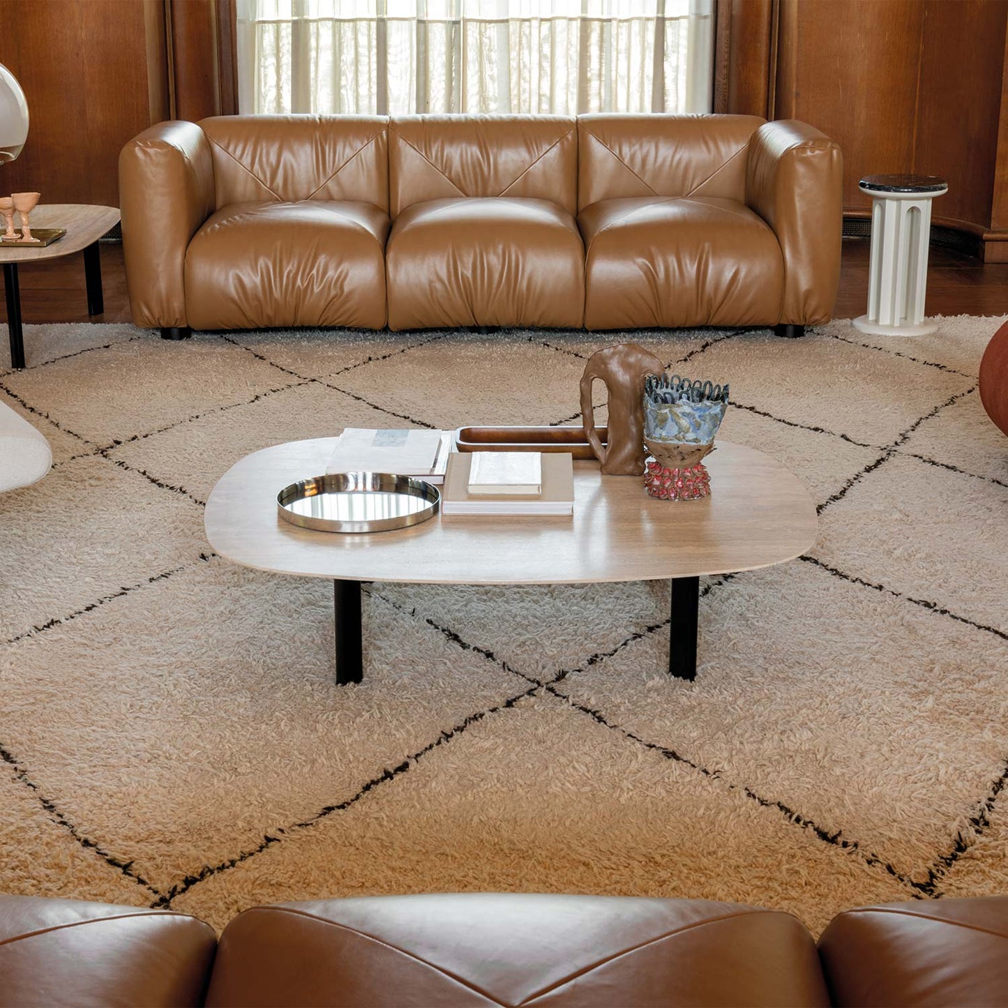 Marius&Marius 3 Seat Sofa | Caramel Zafiro Leather Upholstery