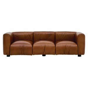 Marius&Marius 3 Seat Sofa | Caramel Zafiro Leather Upholstery
