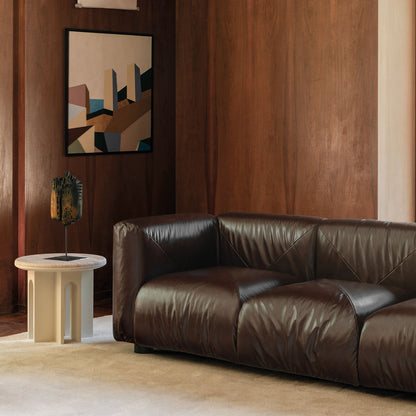 Marius&Marius 3 Seat Sofa | Chocolate Zafiro Leather Upholstery