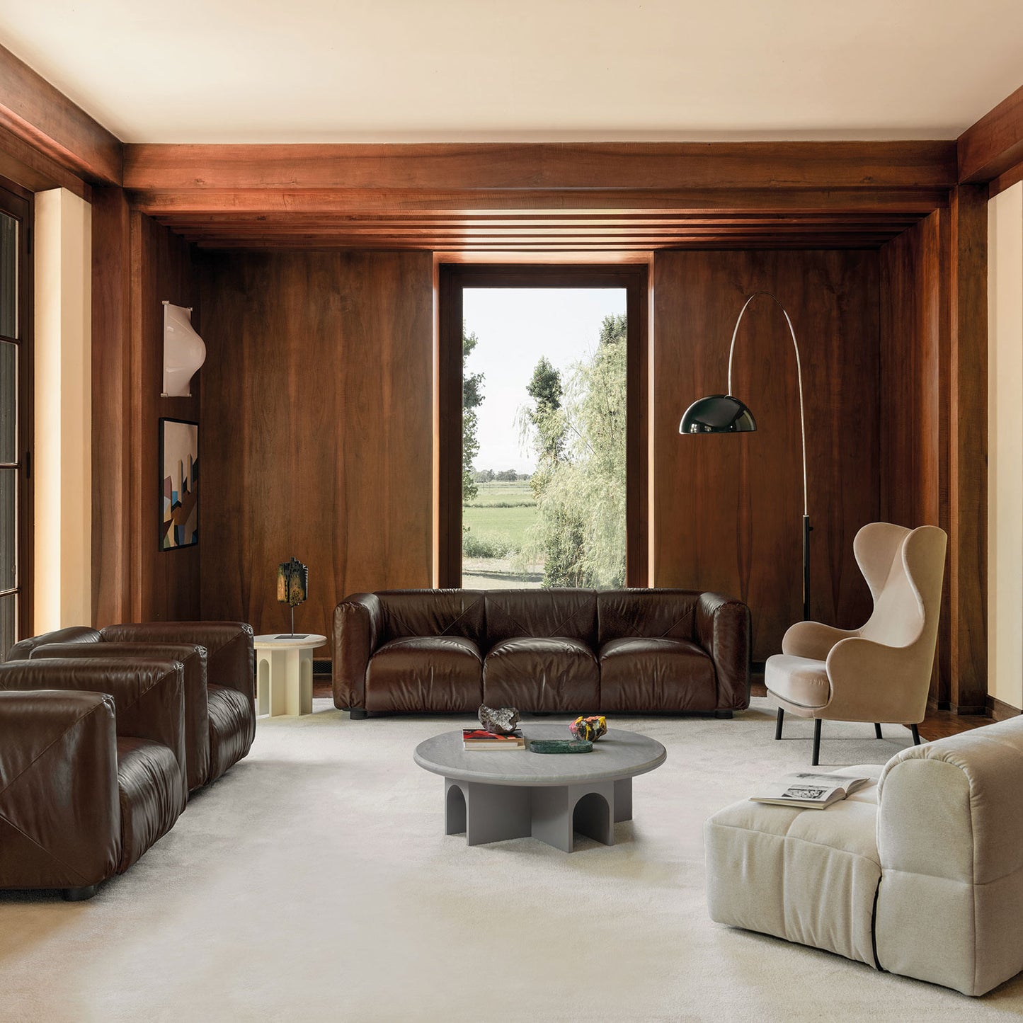 Marius&Marius 3 Seat Sofa | Chocolate Zafiro Leather Upholstery