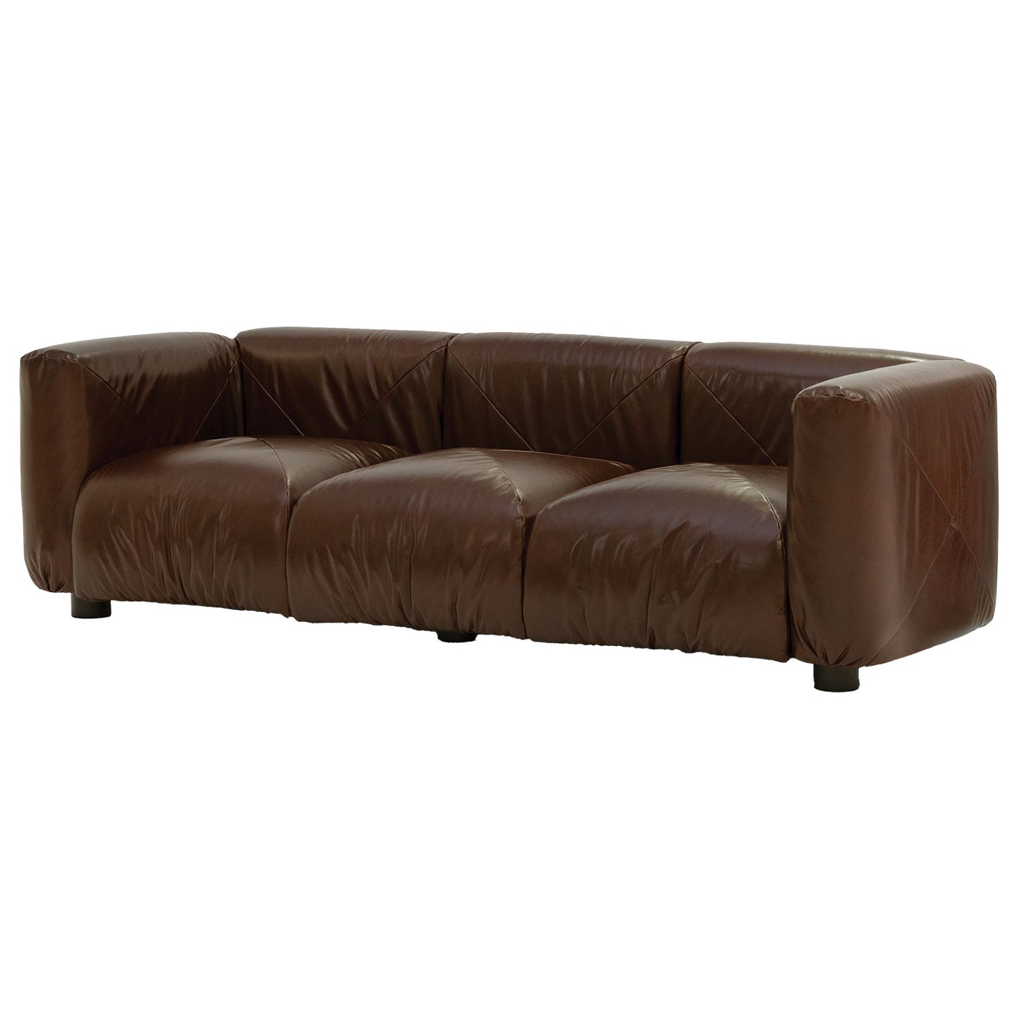 Marius&Marius 3 Seat Sofa | Chocolate Zafiro Leather Upholstery