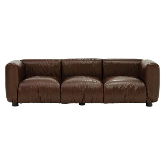 Marius&Marius 3 Seat Sofa | Chocolate Zafiro Leather Upholstery