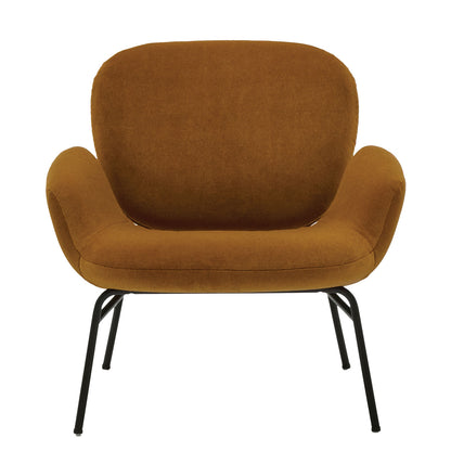 MoMo Armchair | Gold Ghibli Fabric Upholstery