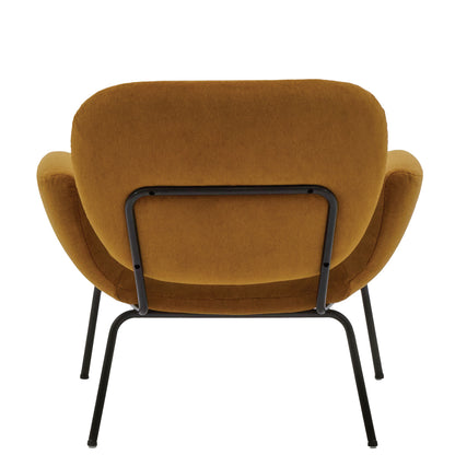 MoMo Armchair | Gold Ghibli Fabric Upholstery