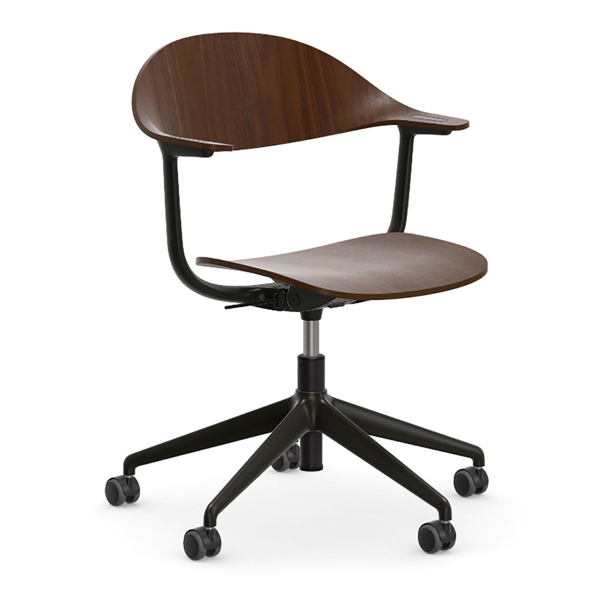Mynt Chair Plywood | Dark Walnut Shell Deep Black Frame
