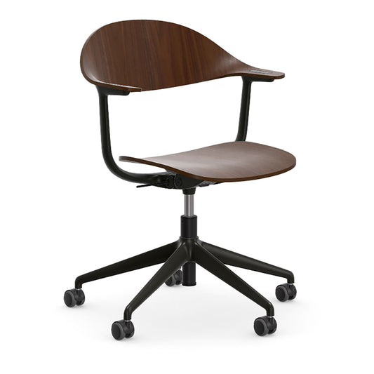Mynt Chair Plywood | Dark Walnut Shell Deep Black Frame