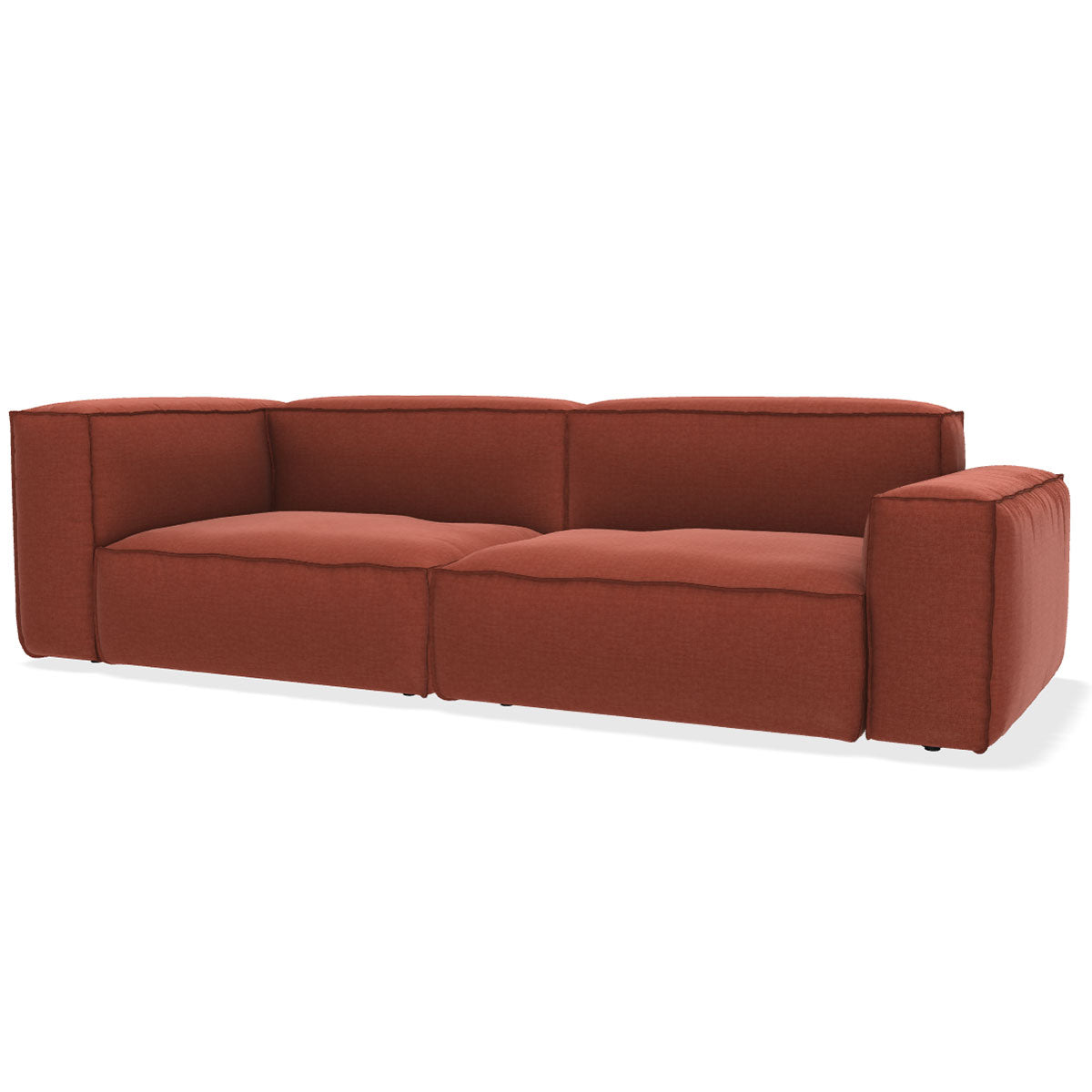 NeoWall Sofa 240cm | Brick Red 36 Tosca Upholstery