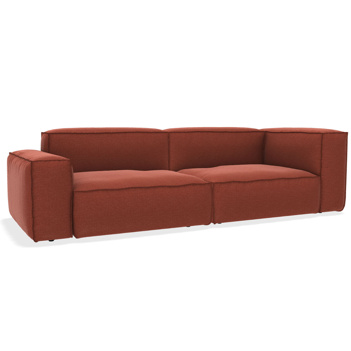 NeoWall Sofa 240cm | Brick Red 36 Tosca Upholstery