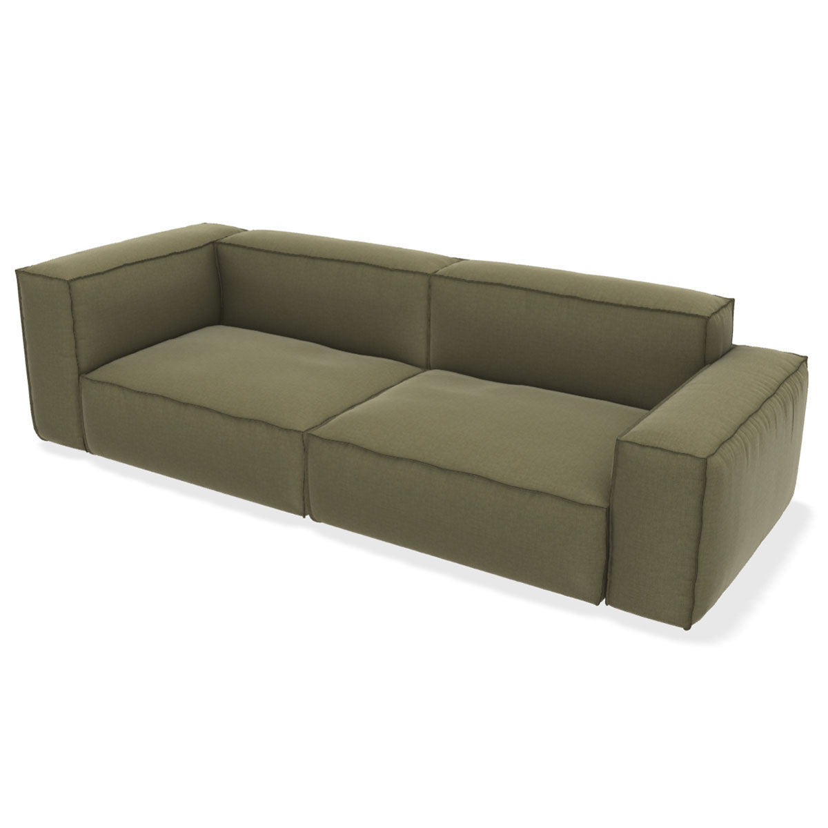 NeoWall Sofa 240cm | Olive Green 48 Tosca Upholstery