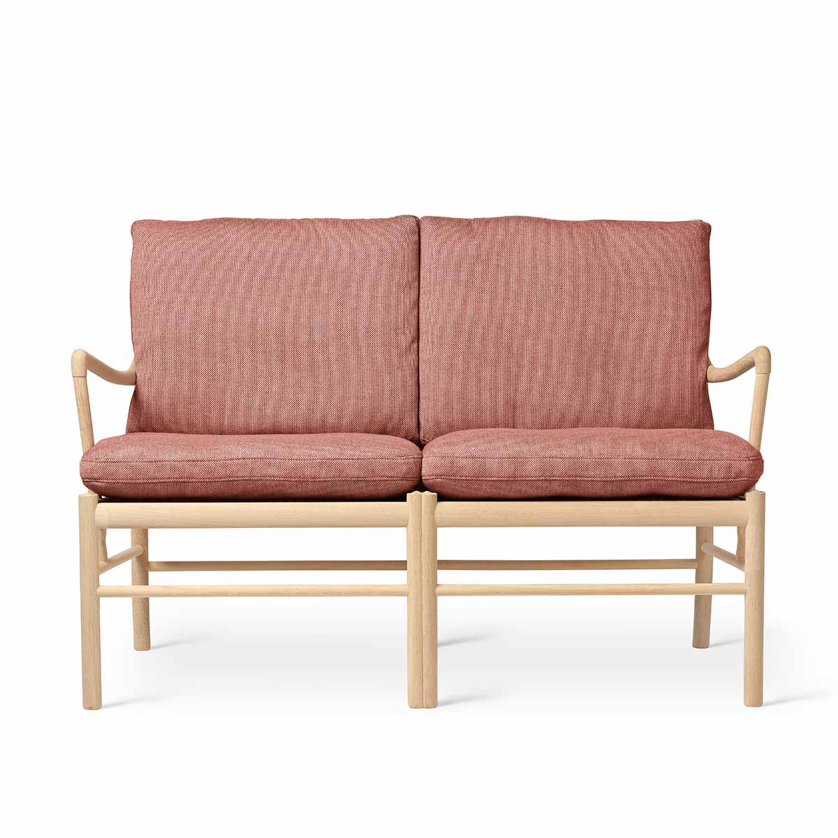 OW149-2 Colonial Sofa | Rust 558 Re-Wool Fabric