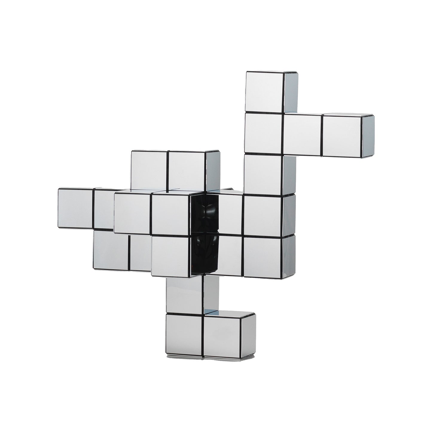 Panton Cubes Duck | Chrome
