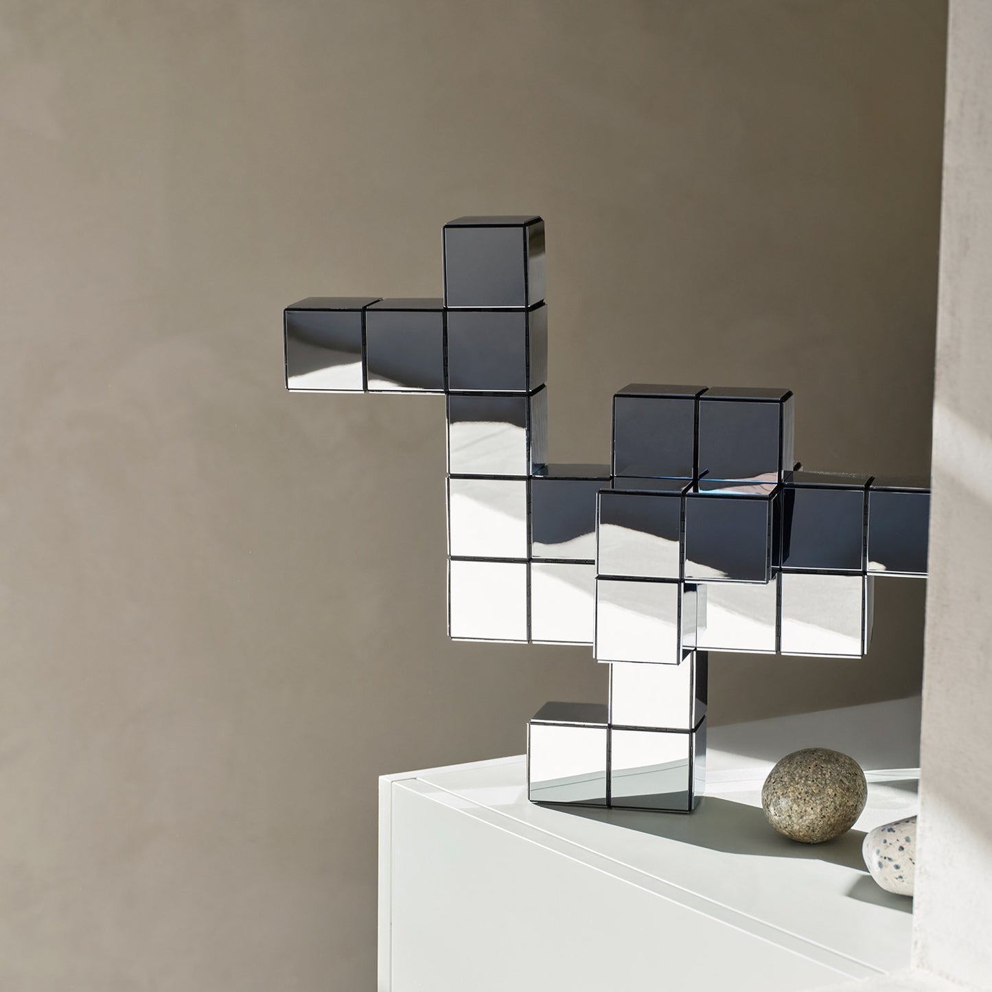 Panton Cubes Duck | Chrome