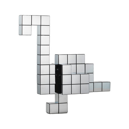 Panton Cubes Flamingo | Chrome