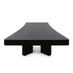 Plana Low Table | Matt Black Lacquer