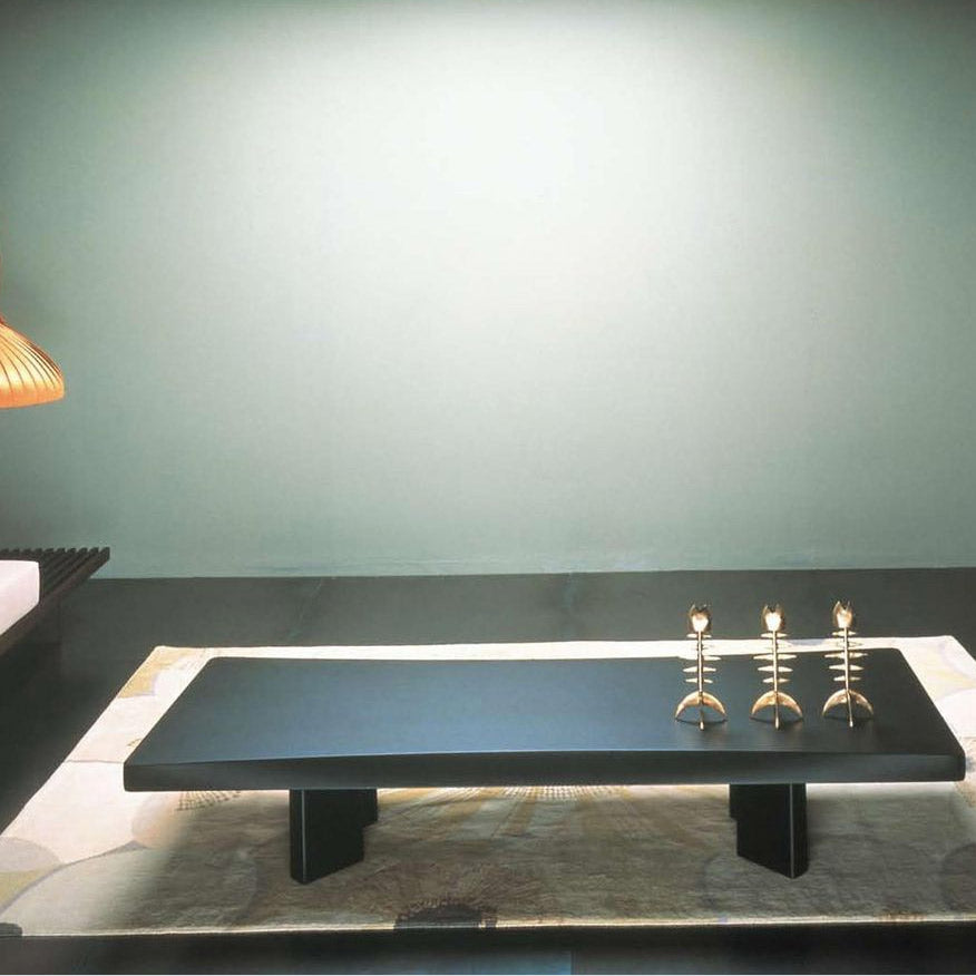 Plana Low Table | Matt Black Lacquer