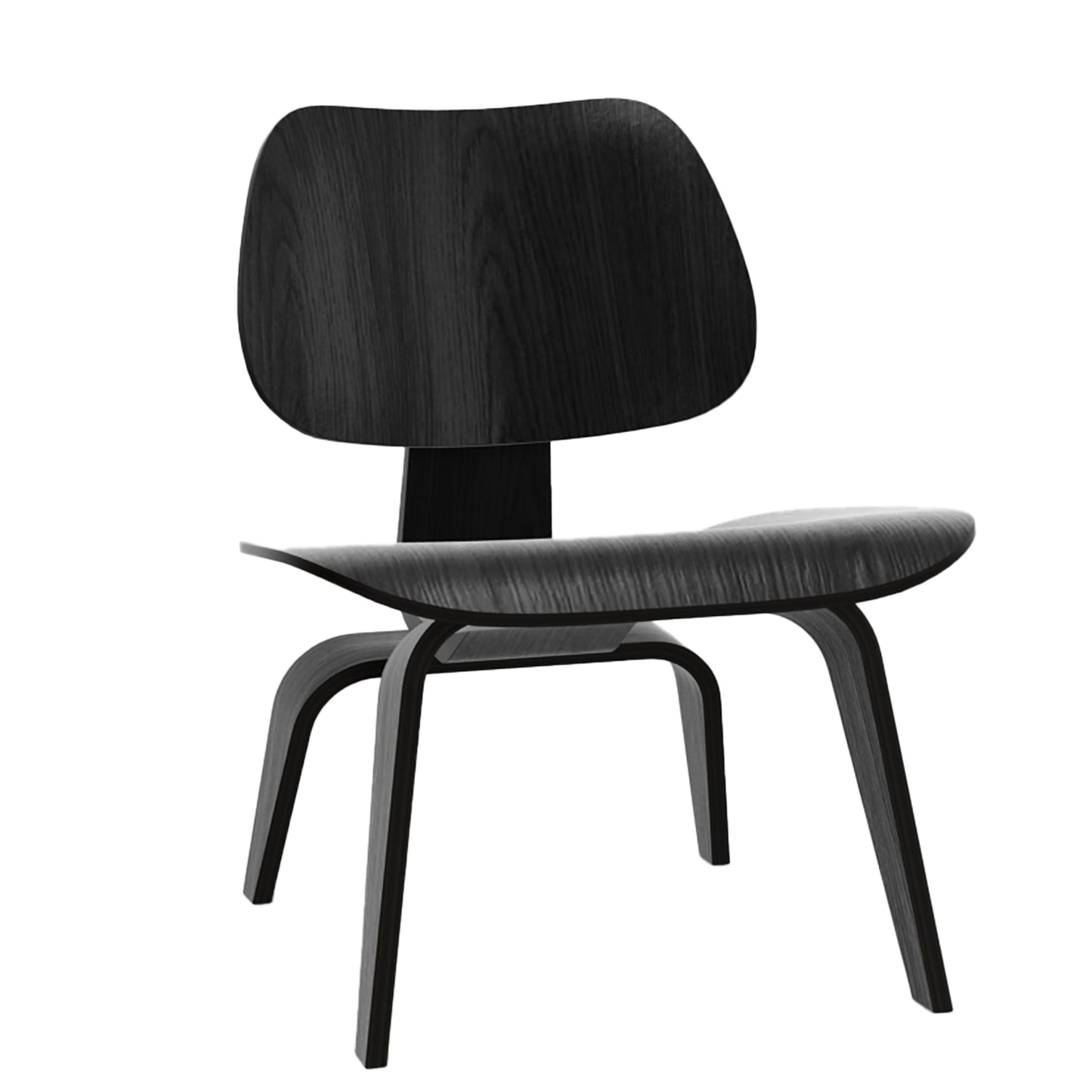 Plywood Group LCW Chair | Black Stained Ash Seat Back and Base