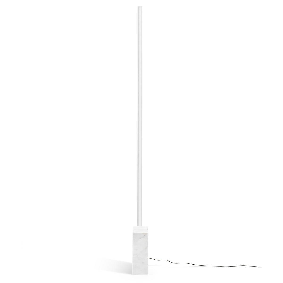 White Carrara Marble Relay Floor Lamp by Michael Anastassiades for Flos
