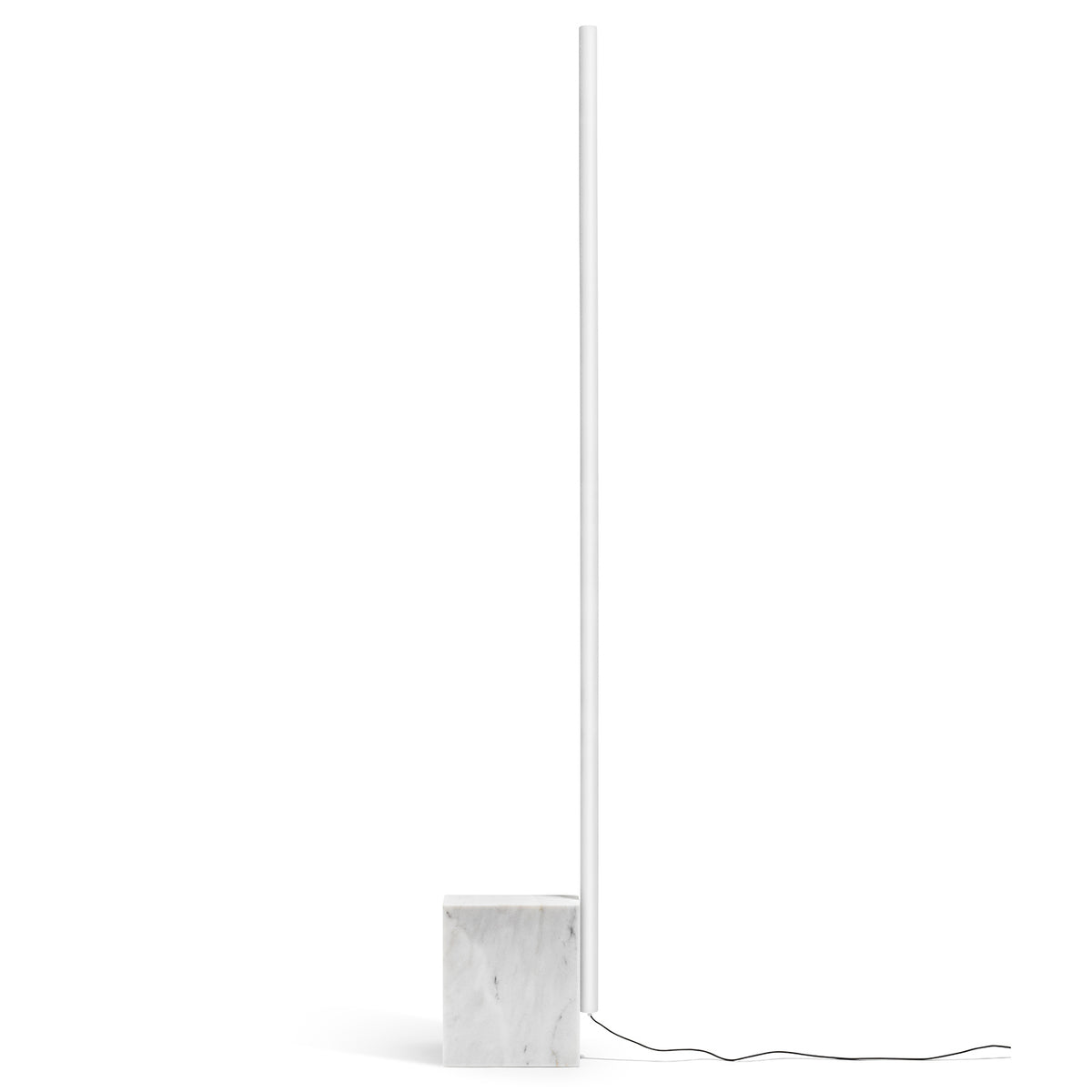 White Carrara Marble Relay Floor Lamp by Michael Anastassiades for Flos