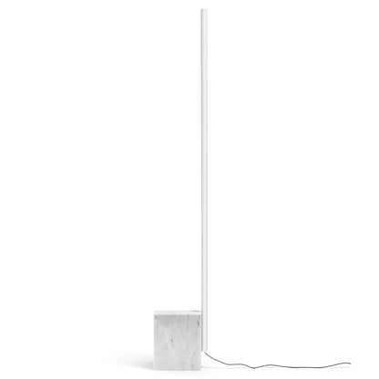 White Carrara Marble Relay Floor Lamp by Michael Anastassiades for Flos