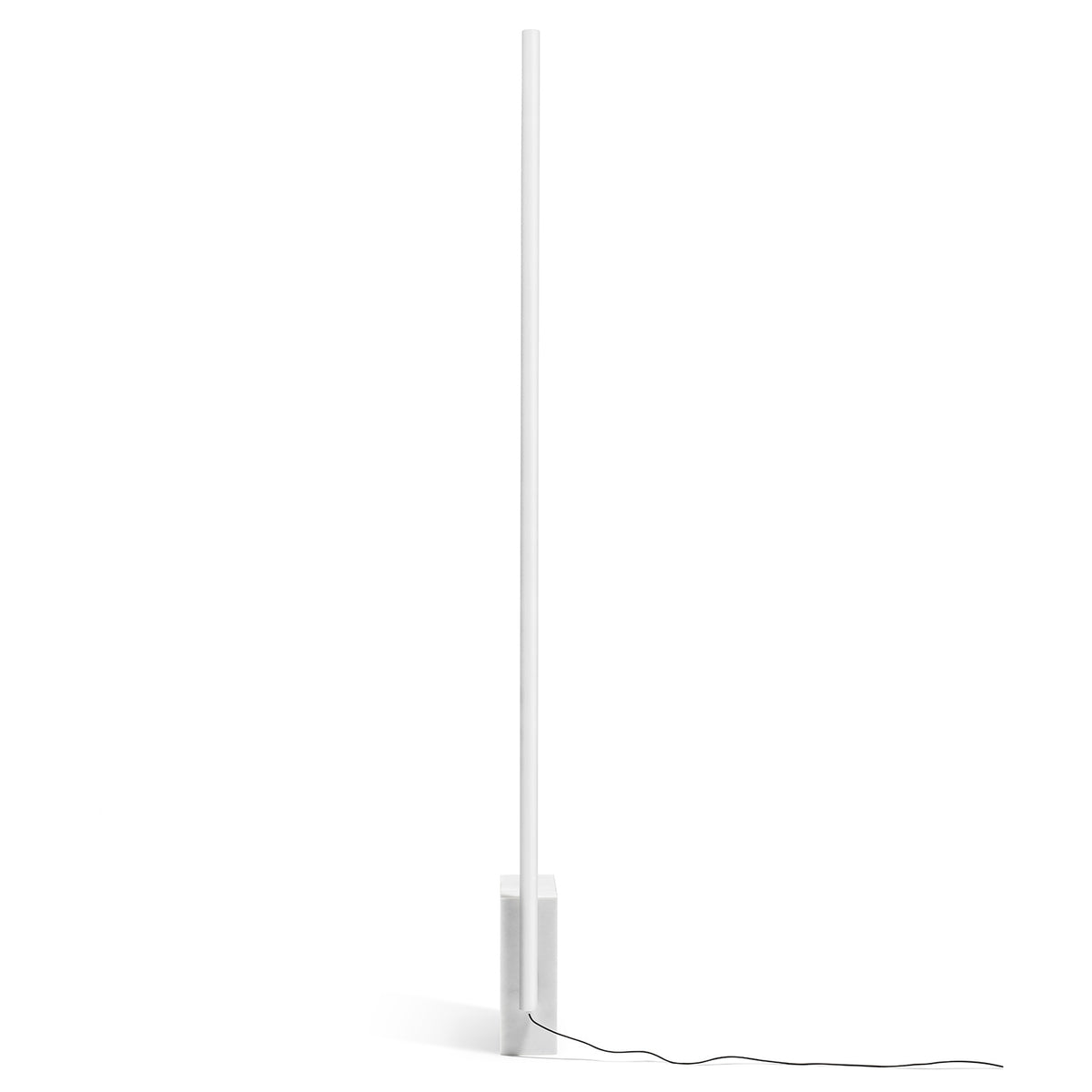 White Carrara Marble Relay Floor Lamp by Michael Anastassiades for Flos