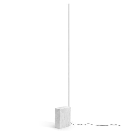 White Carrara Marble Relay Floor Lamp by Michael Anastassiades for Flos