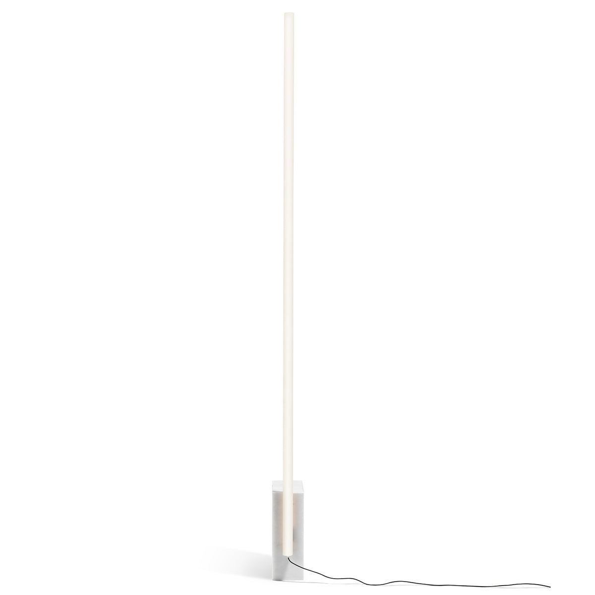 White Carrara Marble Relay Floor Lamp by Michael Anastassiades for Flos