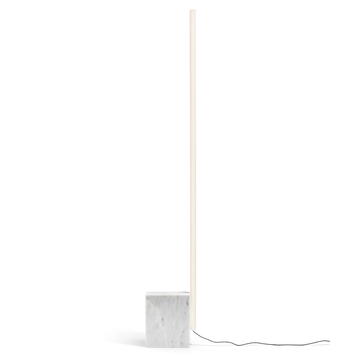 White Carrara Marble Relay Floor Lamp by Michael Anastassiades for Flos