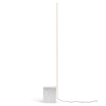 White Carrara Marble Relay Floor Lamp by Michael Anastassiades for Flos