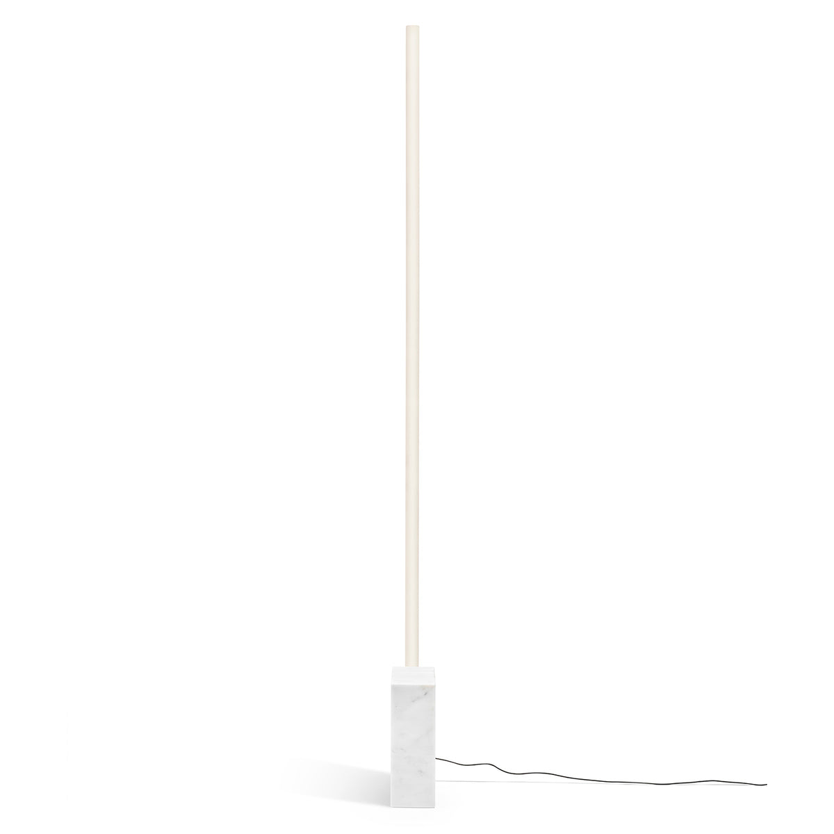 White Carrara Marble Relay Floor Lamp by Michael Anastassiades for Flos