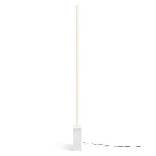 White Carrara Marble Relay Floor Lamp by Michael Anastassiades for Flos