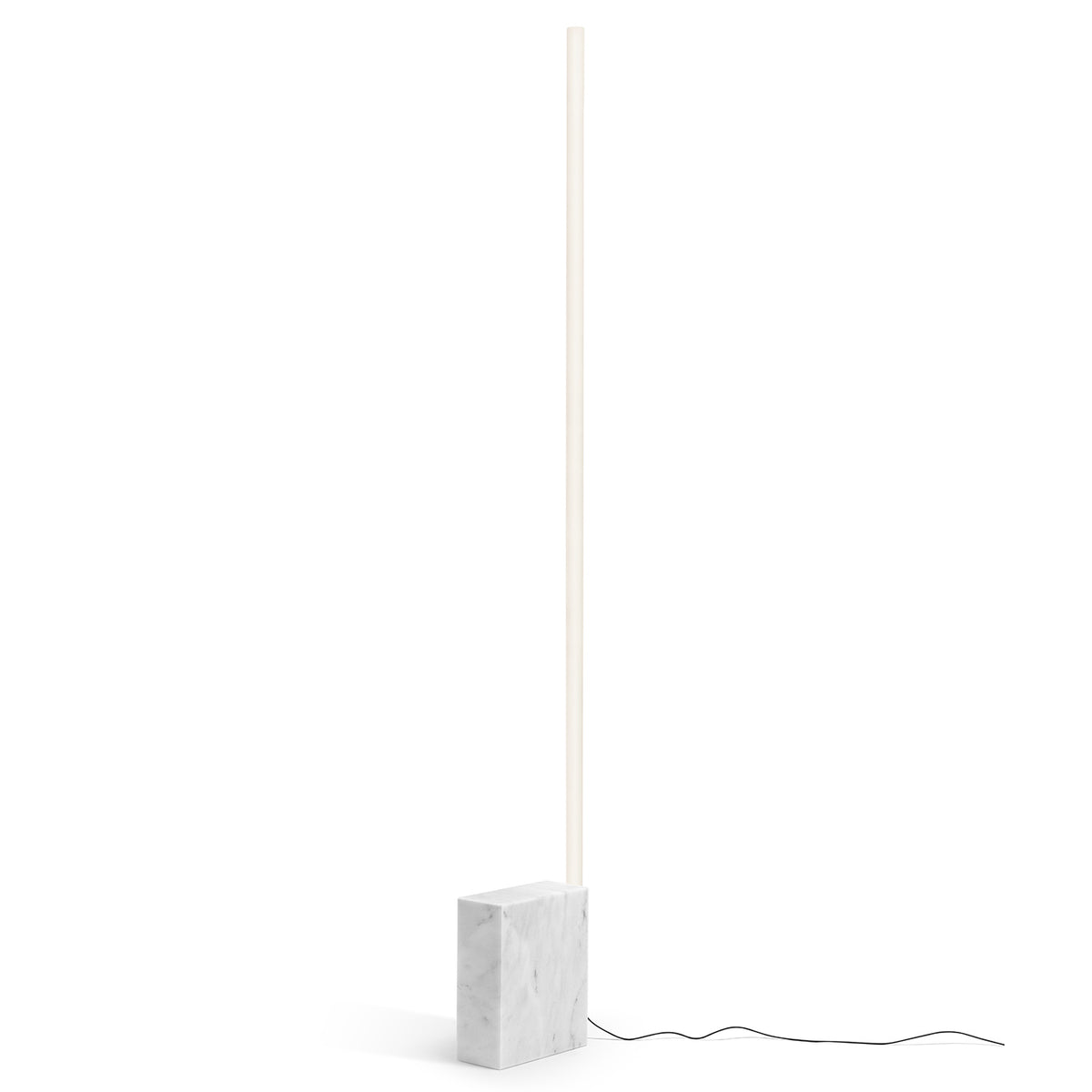 White Carrara Marble Relay Floor Lamp by Michael Anastassiades for Flos