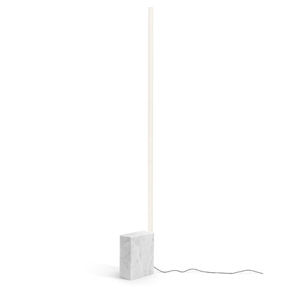 White Carrara Marble Relay Floor Lamp by Michael Anastassiades for Flos