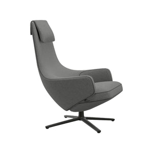 Repos Lounge Chair | Cosy 01 Pebble Grey Wool Upholstery