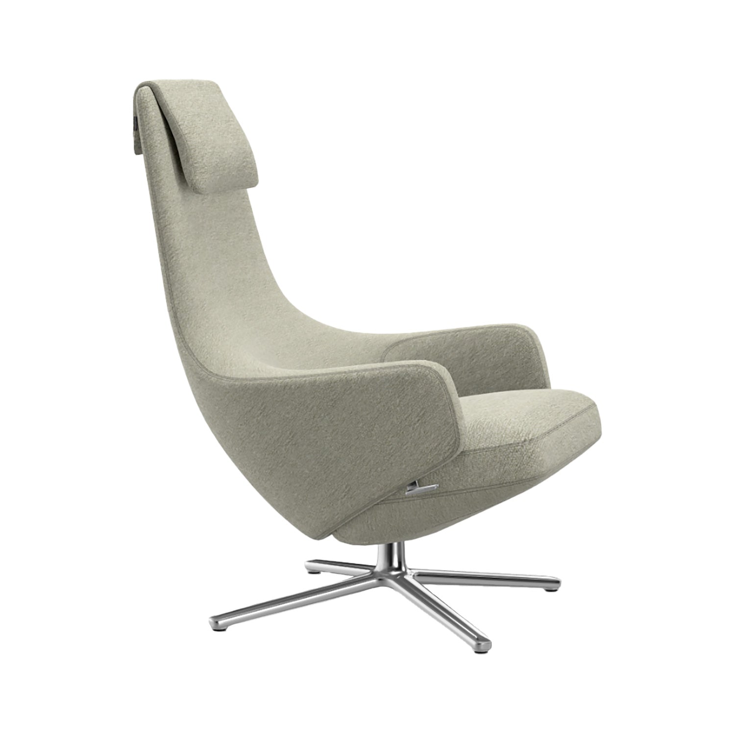 Repos Lounge Chair | Nubia 03 Cream and Sand Fabric Upholstery