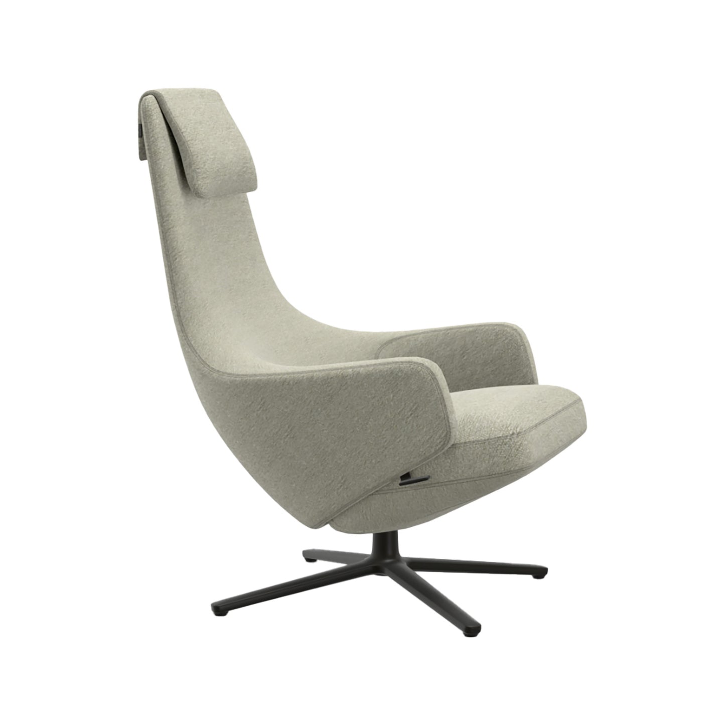 Repos Lounge Chair | Nubia 03 Cream and Sand Fabric Upholstery