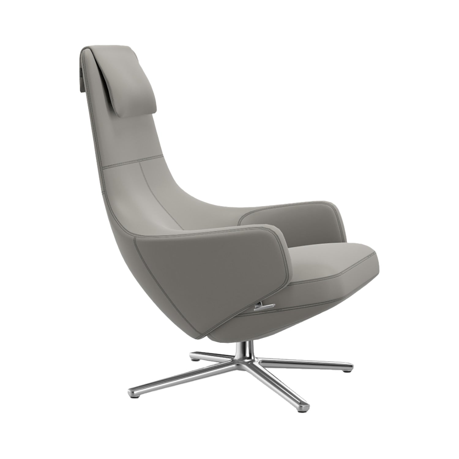 Repos Lounge Chair | Premium Leather Cement 64