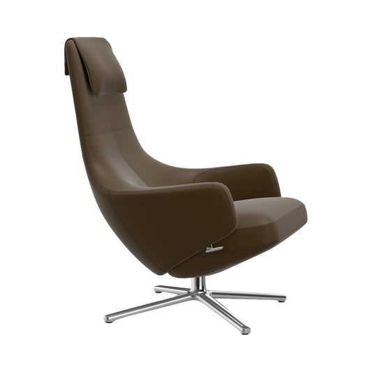 Repos Lounge Chair | Premium Leather Olive 74