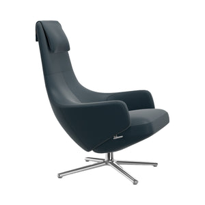 Repos Lounge Chair | Premium Leather Smoke Blue 60
